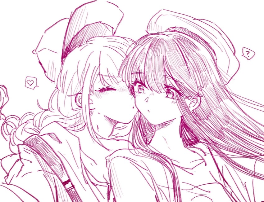 tsukimi eiko and kuon nanami (paripi koumei) drawn by achi_sang