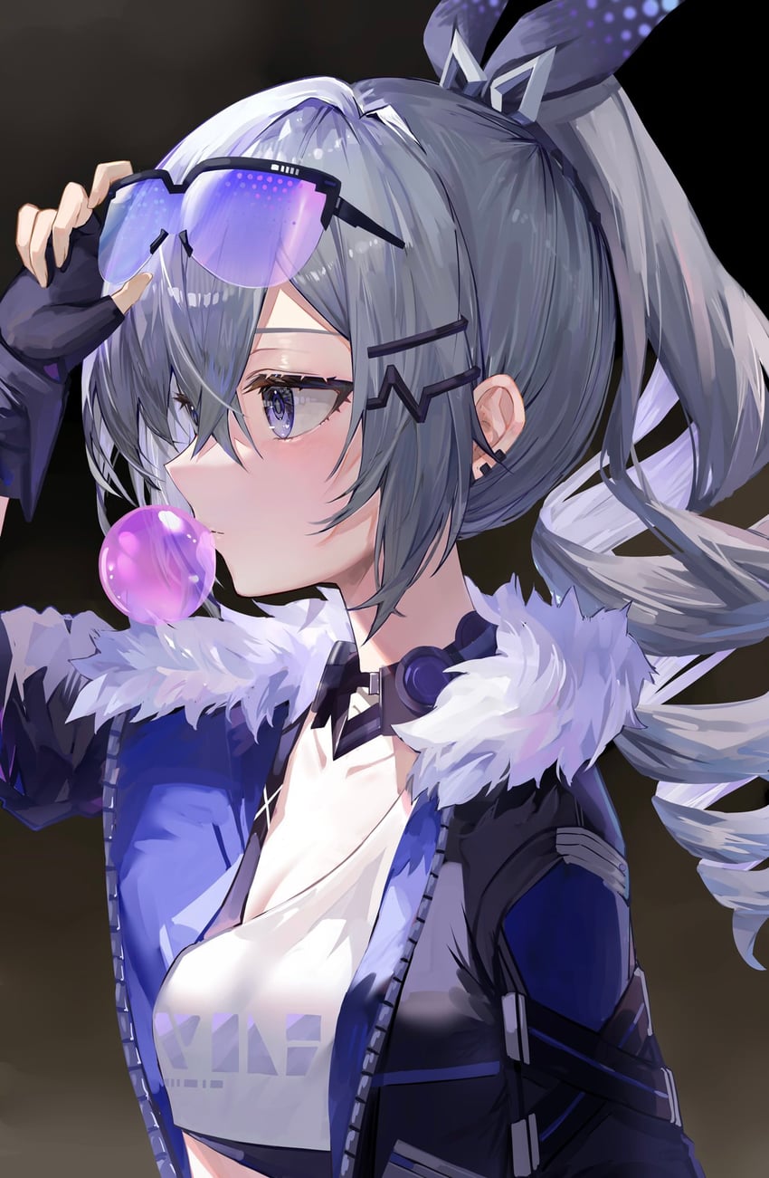 silver wolf (honkai and 1 more) drawn by raiya_atelier
