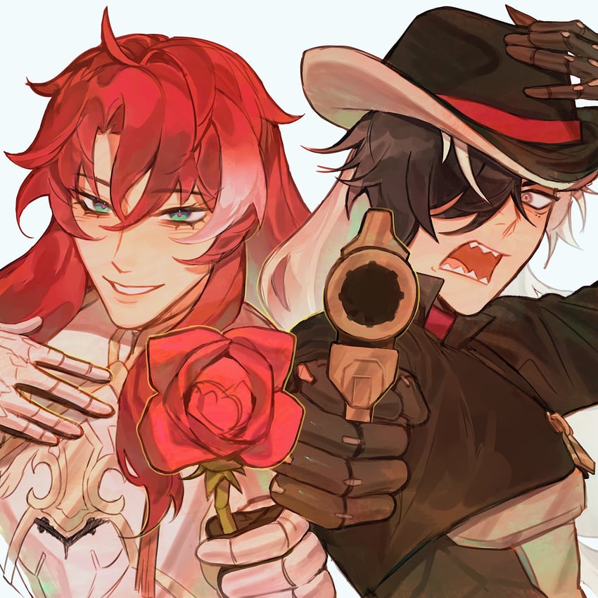 boothill and argenti (honkai and 1 more) drawn by strawbunyy