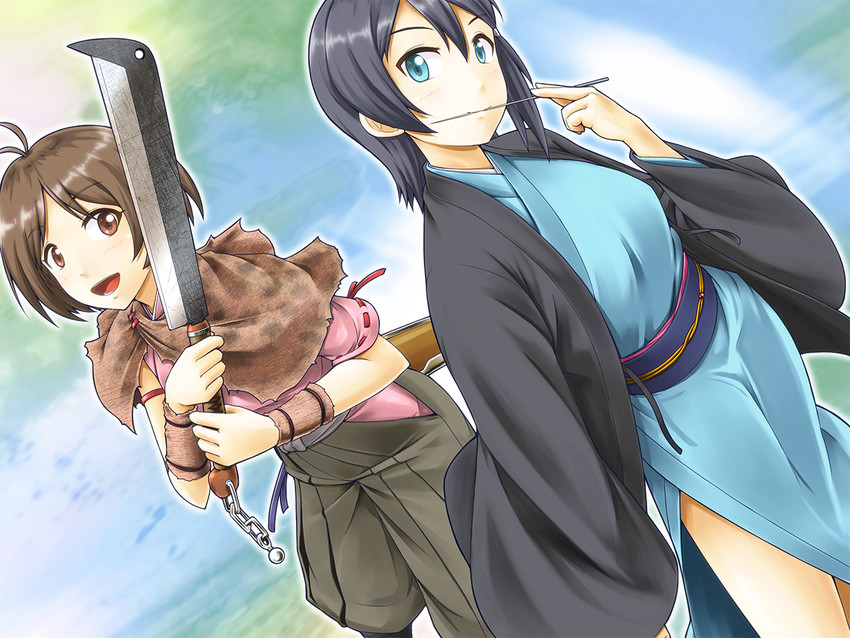 mizutani eri and hidaka ai (idolmaster and 1 more) drawn by doku_hebi