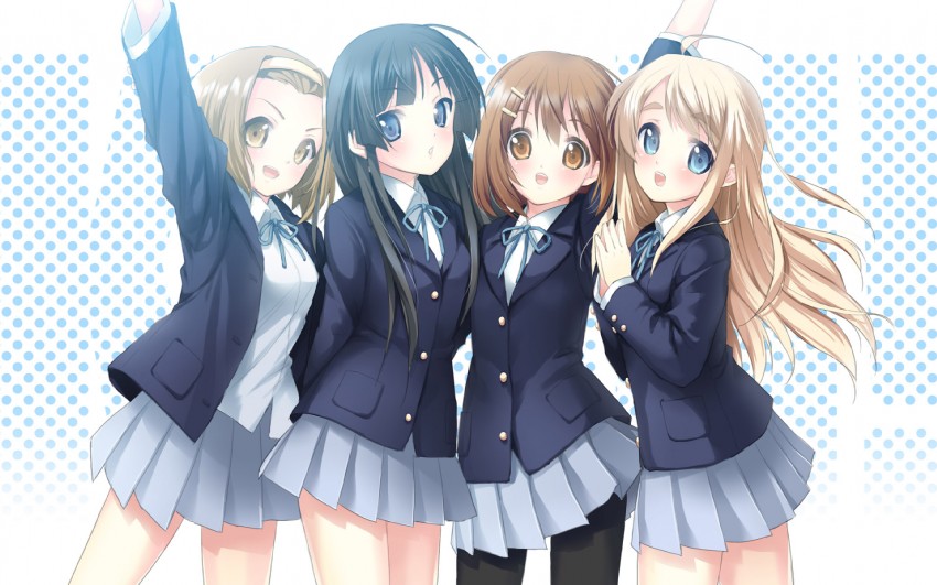 akiyama mio, hirasawa yui, tainaka ritsu, and kotobuki tsumugi (k-on!) drawn by kimishima_ao
