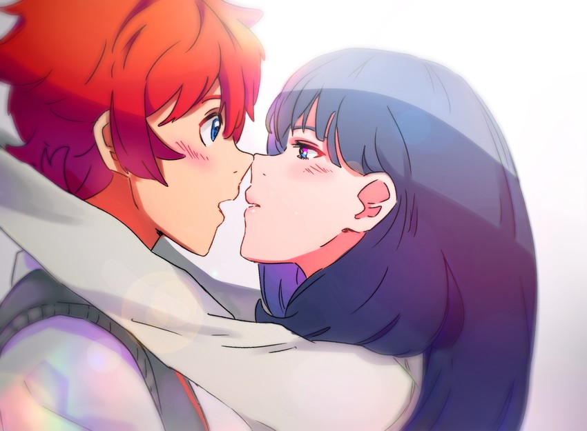 takarada rikka and hibiki yuuta (gridman universe and 1 more) drawn by emi-bianchi