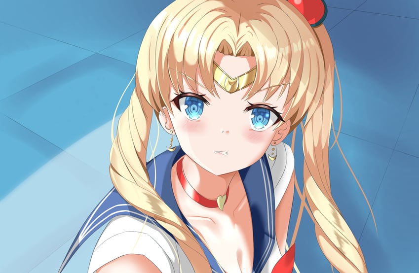 tsukino usagi and sailor moon (bishoujo senshi sailor moon) drawn by baronvincent