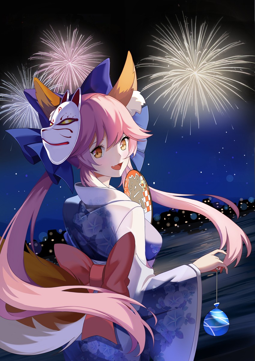 tamamo and tamamo no mae (fate and 2 more) drawn by flan_(f_l_an)