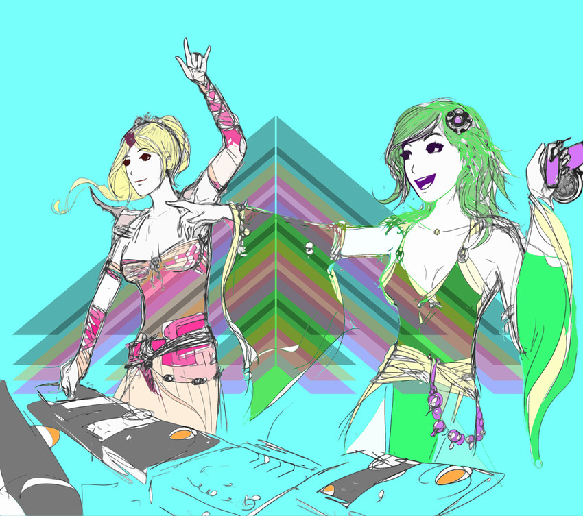 rydia and rosa farrell (final fantasy and 1 more) drawn by we.are.the.armada