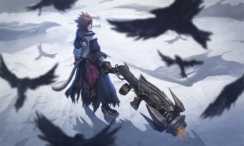 warrior of light and machinist (final fantasy and 1 more) drawn by chaosringen