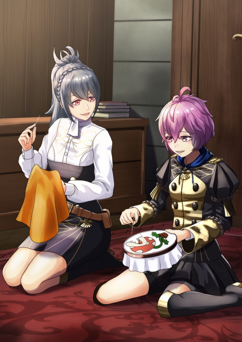 bernadetta von varley, piranha plant, and oboro (fire emblem and 3 more) drawn by sukkirito_(rangusan)