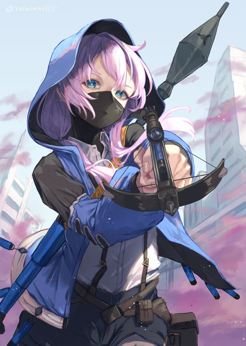 blue poison (arknights) drawn by roco_(rocoroco1115)