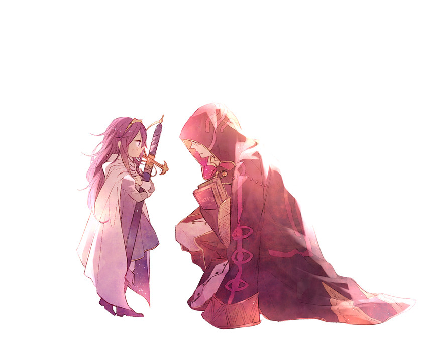 lucina and male robin (fire emblem and 1 more) drawn by a082