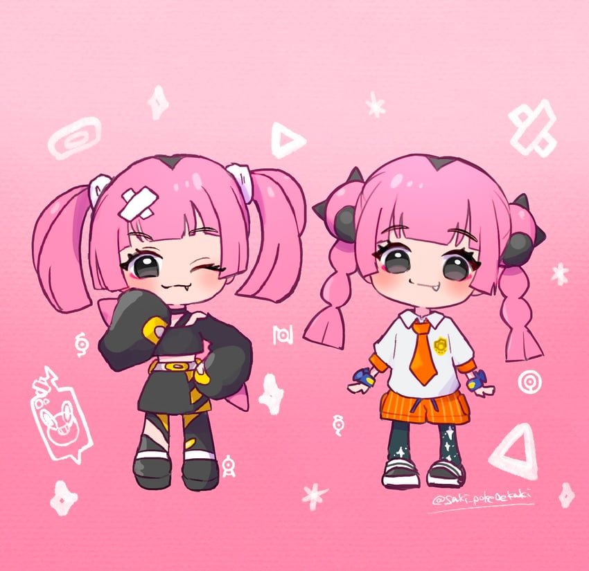 rotom, rotom phone, and coral (pokemon and 1 more) drawn by saki_pokeoekaki