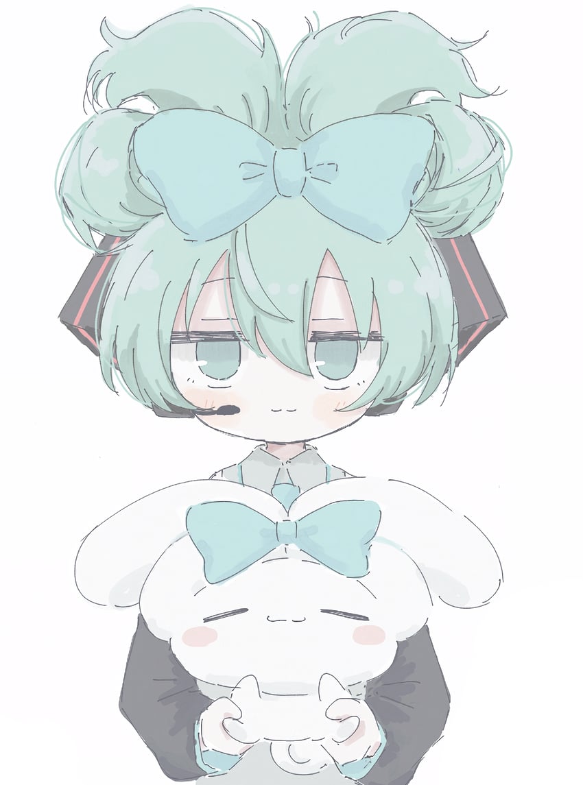 hatsune miku, cinnamoroll, and cinnamiku (vocaloid and 2 more) drawn by kennin5