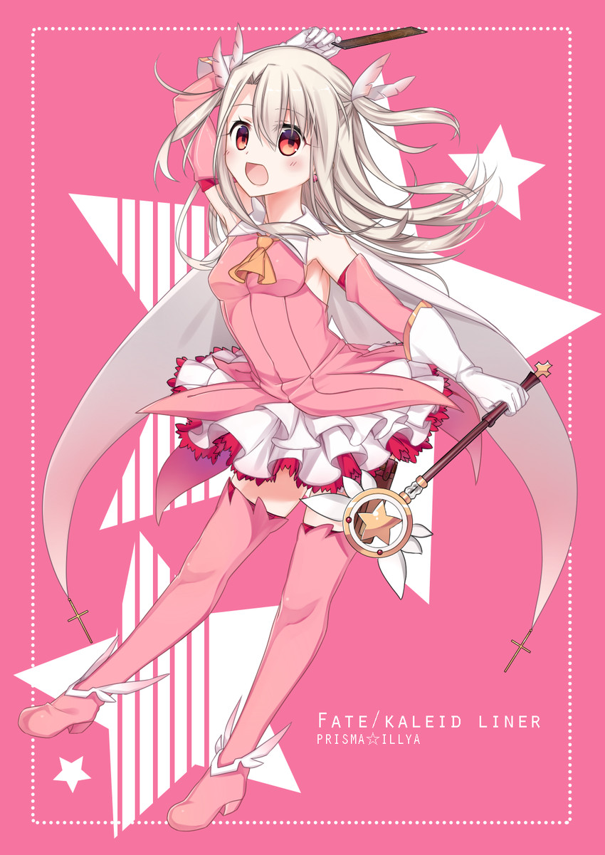 illyasviel von einzbern, prisma illya, and magical ruby (fate and 1 more) drawn by ouhina