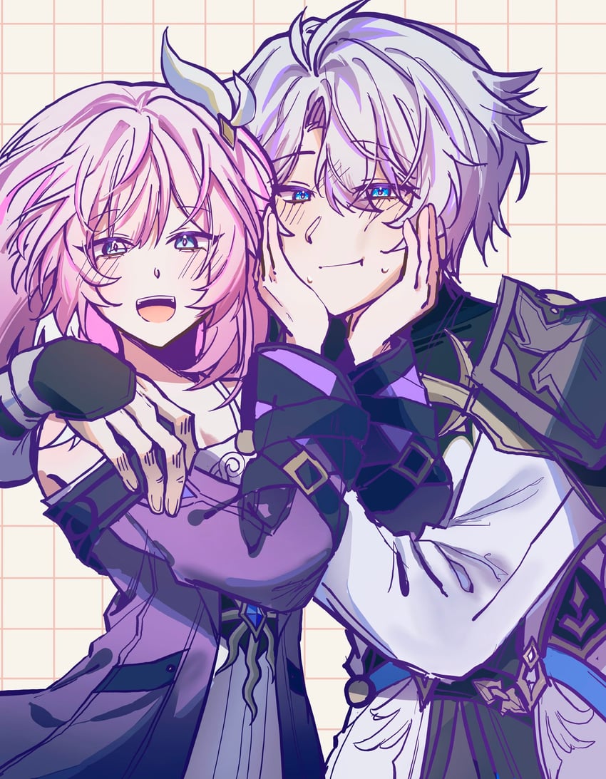 phainon and cyrene (honkai and 1 more) drawn by 2875_ple