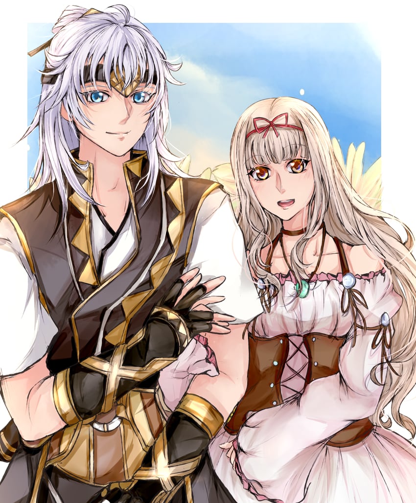 freyjadour falenas and luserina barows (gensou suikoden and 1 more) drawn by silenia