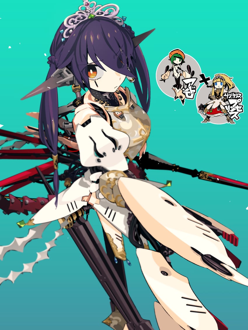 sovereign, sovereign 2, olympia, android, and android 2 (sekaiju no meikyuu and 1 more) drawn by idkuroi