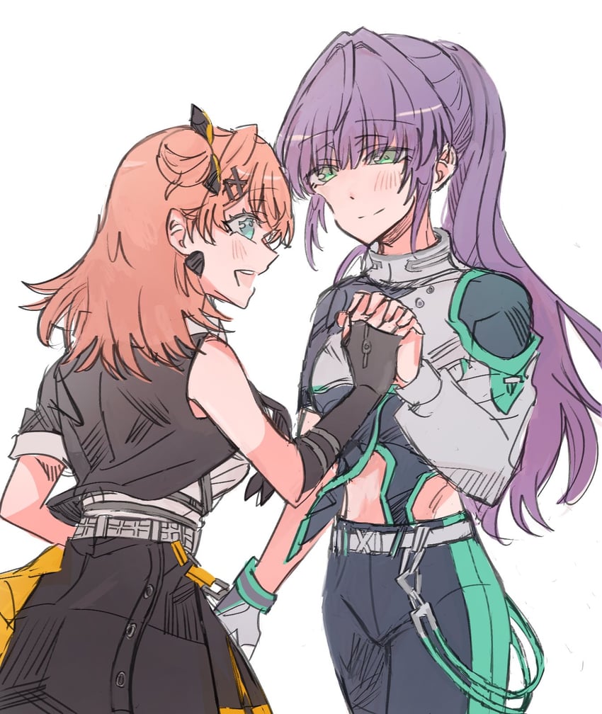 hinoshita kaho and otomune kozue (love live! and 1 more) drawn by junjun_(kimi-la)