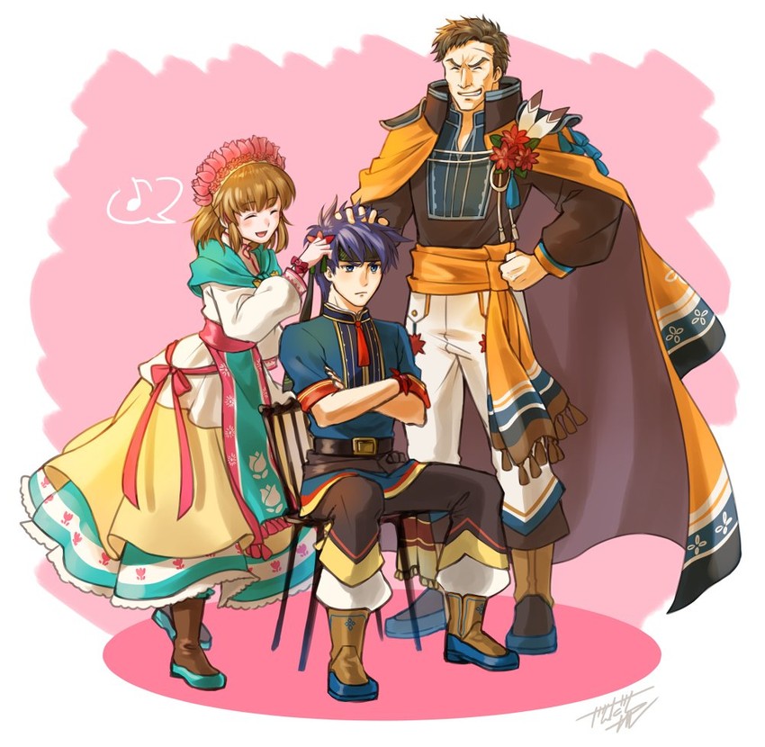 ike, mist, and greil (fire emblem and 2 more) drawn by jandara_rin