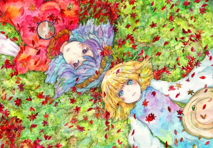 moriya suwako and yasaka kanako (touhou) drawn by conose