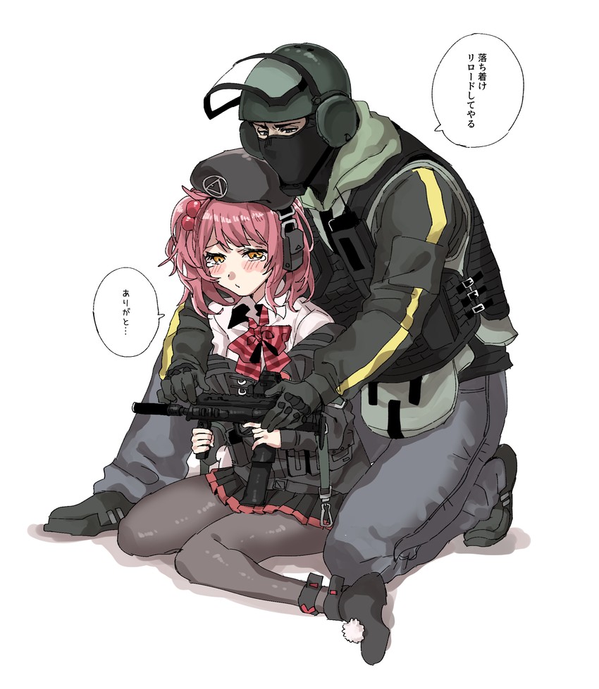 mp7 and bandit (girls' frontline and 1 more) drawn by sanso_(kasyawamoti)