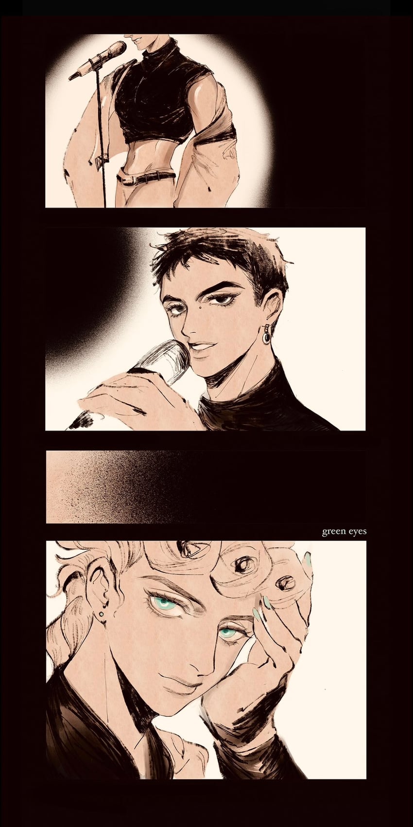 giorno giovanna and guido mista (jojo no kimyou na bouken and 1 more) drawn by a_io_u