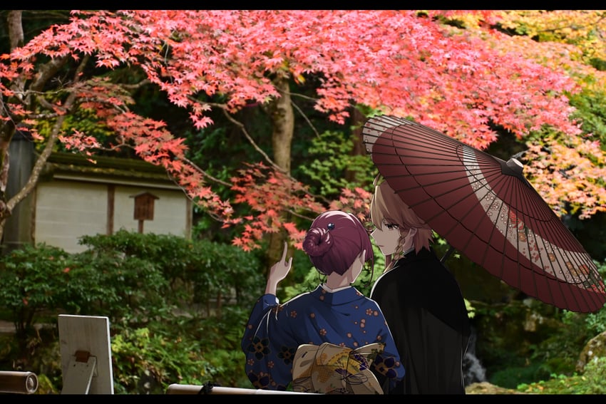 shidou maki and konohana suzuka (toji no miko) drawn by jouhou