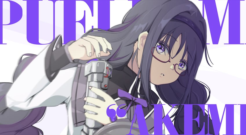 akemi homura (mahou shoujo madoka magica and 1 more) drawn by schuschuschultz