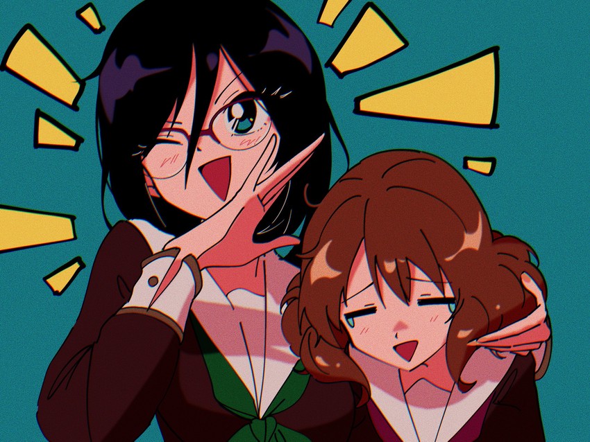 oumae kumiko and tanaka asuka (hibike! euphonium) drawn by nzeneee