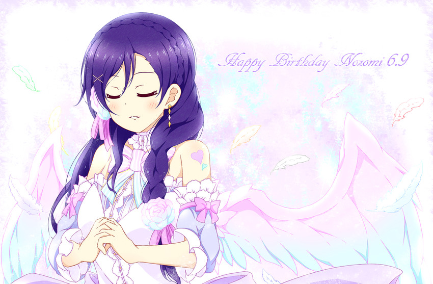 tojo nozomi (love live! and 1 more) drawn by karamoneeze