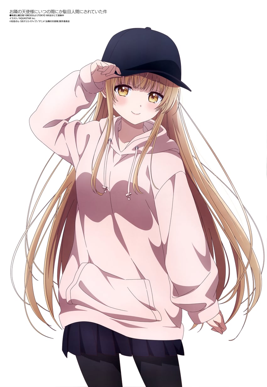shiina mahiru (megami magazine and 1 more) drawn by aquastar_inc.