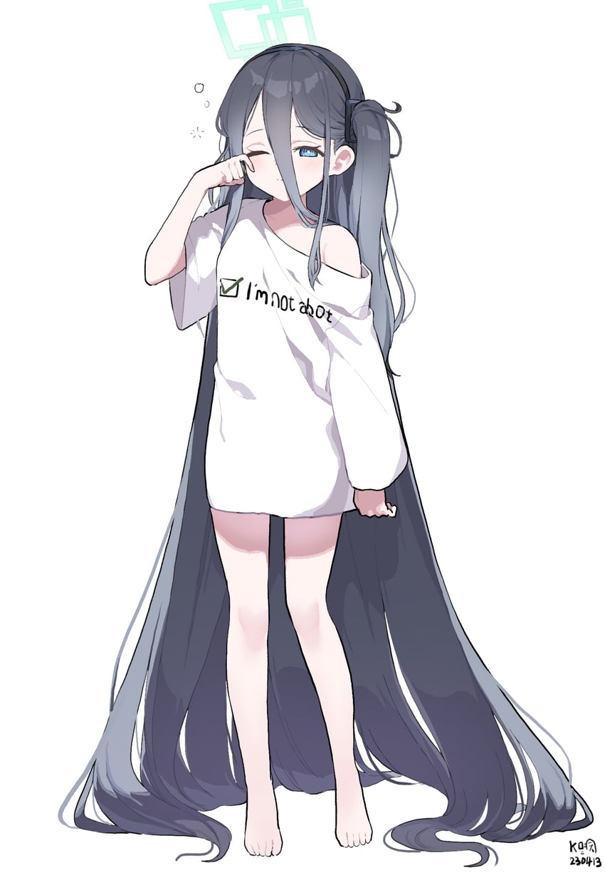 aris (blue archive) drawn by myeolchi