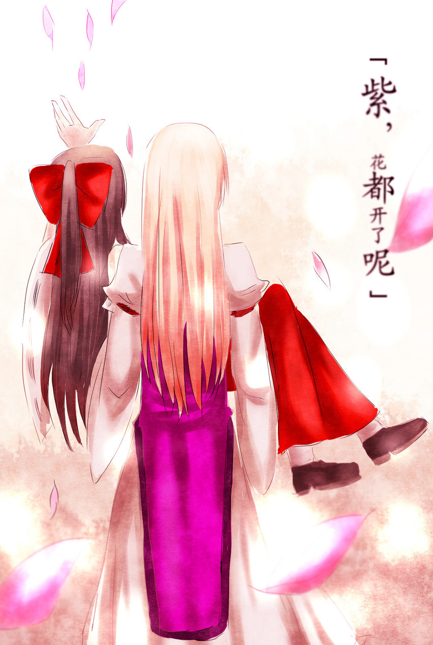 hakurei reimu and yakumo yukari (touhou) drawn by fate_th