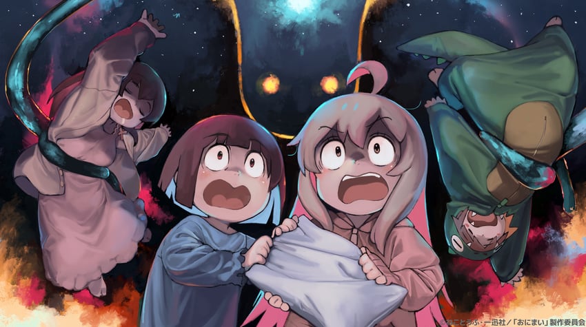 oyama mahiro, hozuki momiji, oka asahi, and murosaki miyo (onii-chan wa oshimai!) drawn by satou_toshiyuki