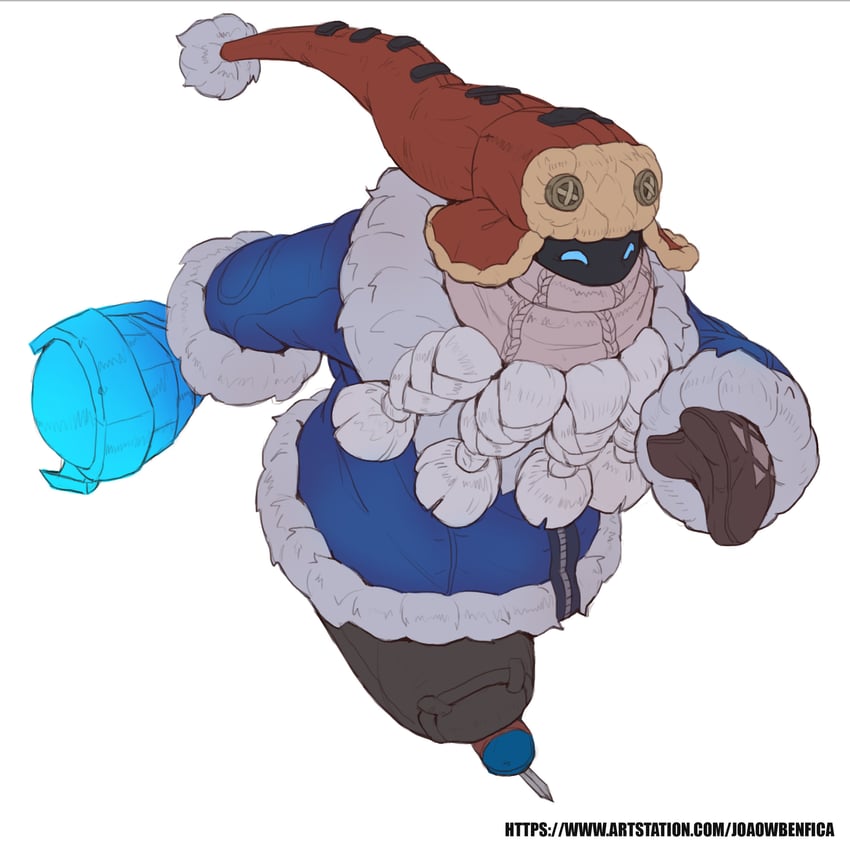 bard and snow day bard (league of legends) drawn by joaowbenfica