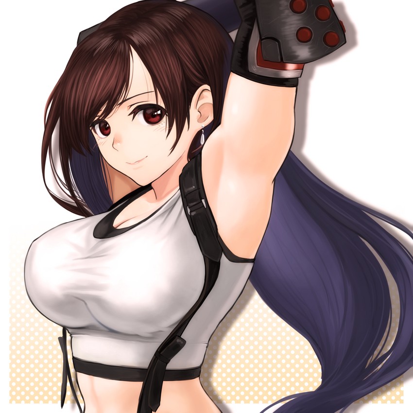 tifa lockhart (final fantasy and 2 more) drawn by izawa_(bhive003)