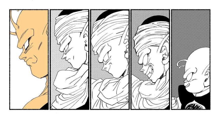 piccolo and orange piccolo (dragon ball and 3 more) drawn by fenyon