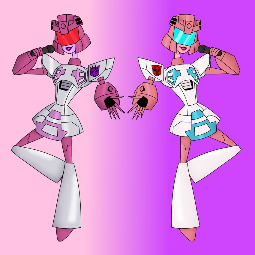 rosanna and flipsides (transformers and 1 more) drawn by princessloki15