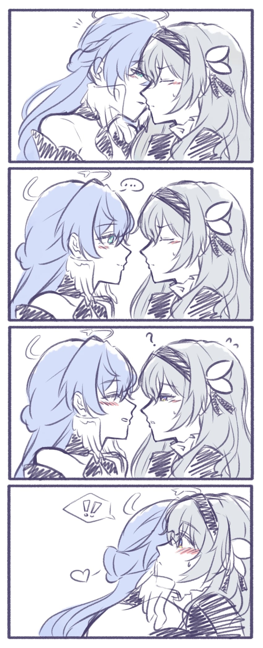 firefly and robin (honkai and 1 more) drawn by lhu_(hhh_lig)