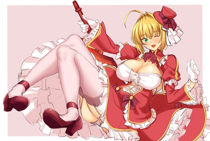 nero claudius (fate and 2 more) drawn by shirokuma_a