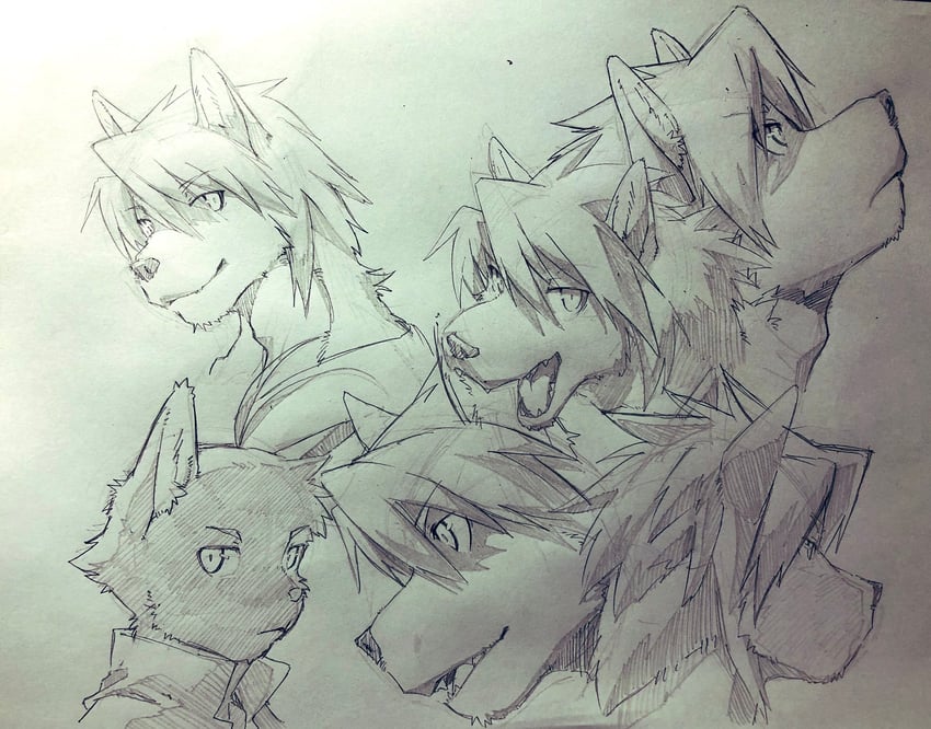 kouya aotsuki and shin kuroi (morenatsu) drawn by indeigo15