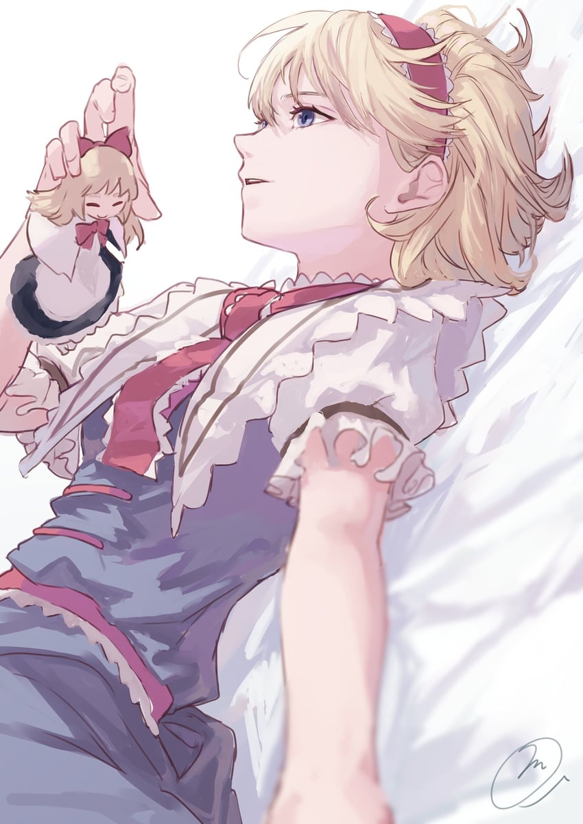 alice margatroid and shanghai doll (touhou) drawn by chishibuki_hiyoko