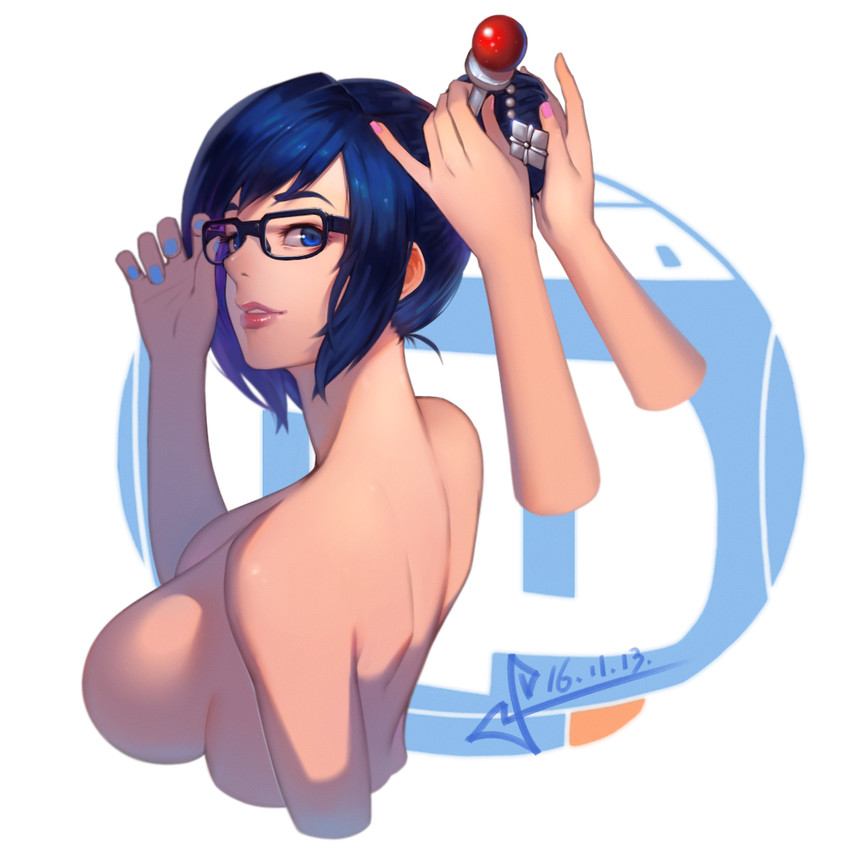 d.va and mei (overwatch and 1 more) drawn by squidsmith
