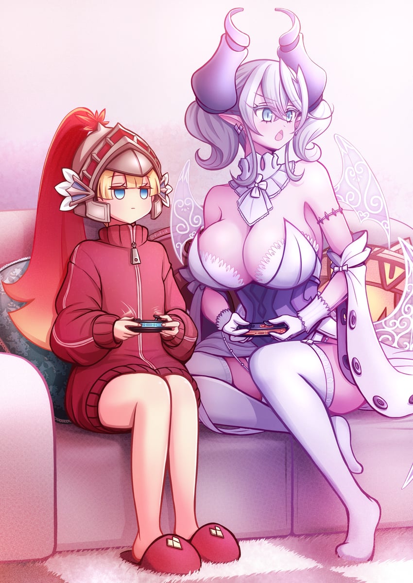 lovely labrynth of the silver castle and knight (yu-gi-oh!) drawn by akisame_rizu