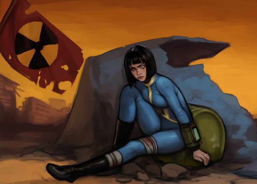 vault dweller (fallout and 1 more) drawn by vankraut