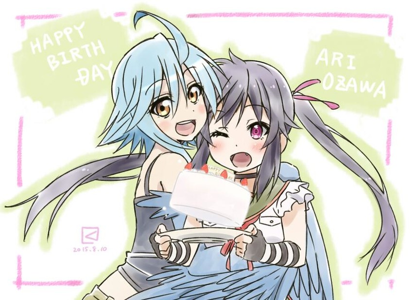papi, ebisuzawa kurumi, and ozawa ari (monster musume no iru nichijou and 1 more) drawn by miyahara_takuya
