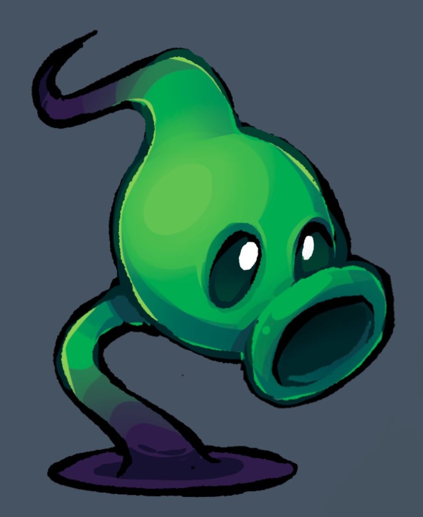 shadow peashooter (plants vs. zombies and 1 more) drawn by leafysky22