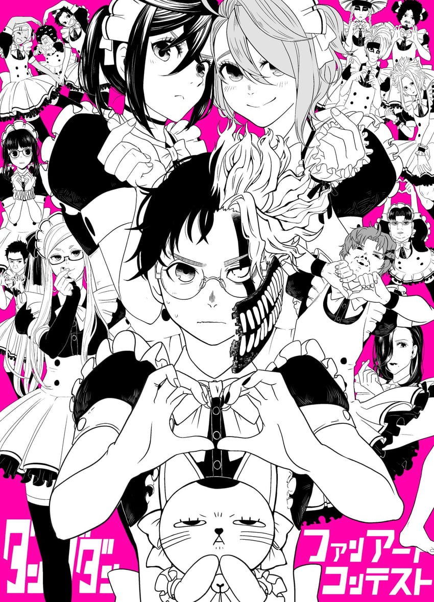 ayase momo, takakura ken, turbo granny, ayase seiko, shiratori aira, and 7 more (dandadan) drawn by beniazuma777