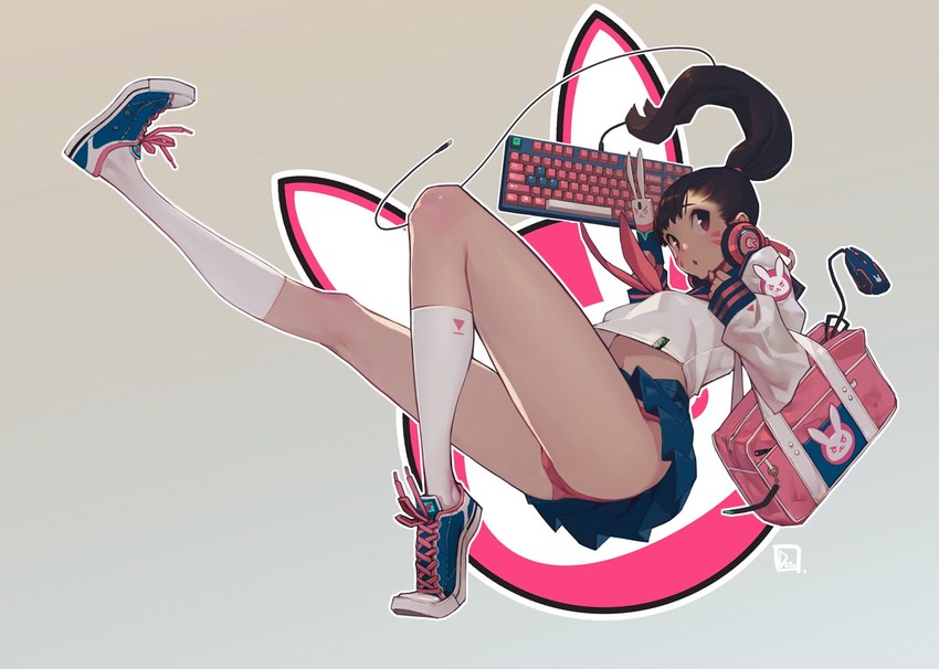 d.va (overwatch and 1 more) drawn by duto