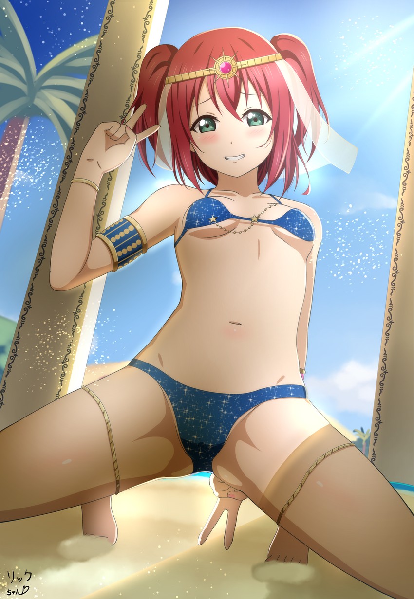 kurosawa ruby (love live! and 1 more) drawn by hoshizora_rick