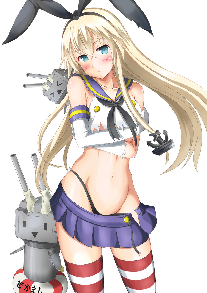 shimakaze and rensouhou-chan (kantai collection) drawn by ichikawa_feesu