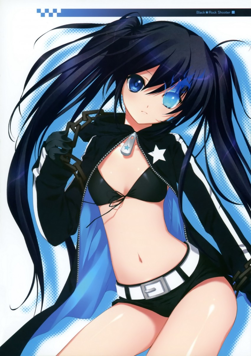 black rock shooter (black rock shooter and 1 more) drawn by shirahane_nao